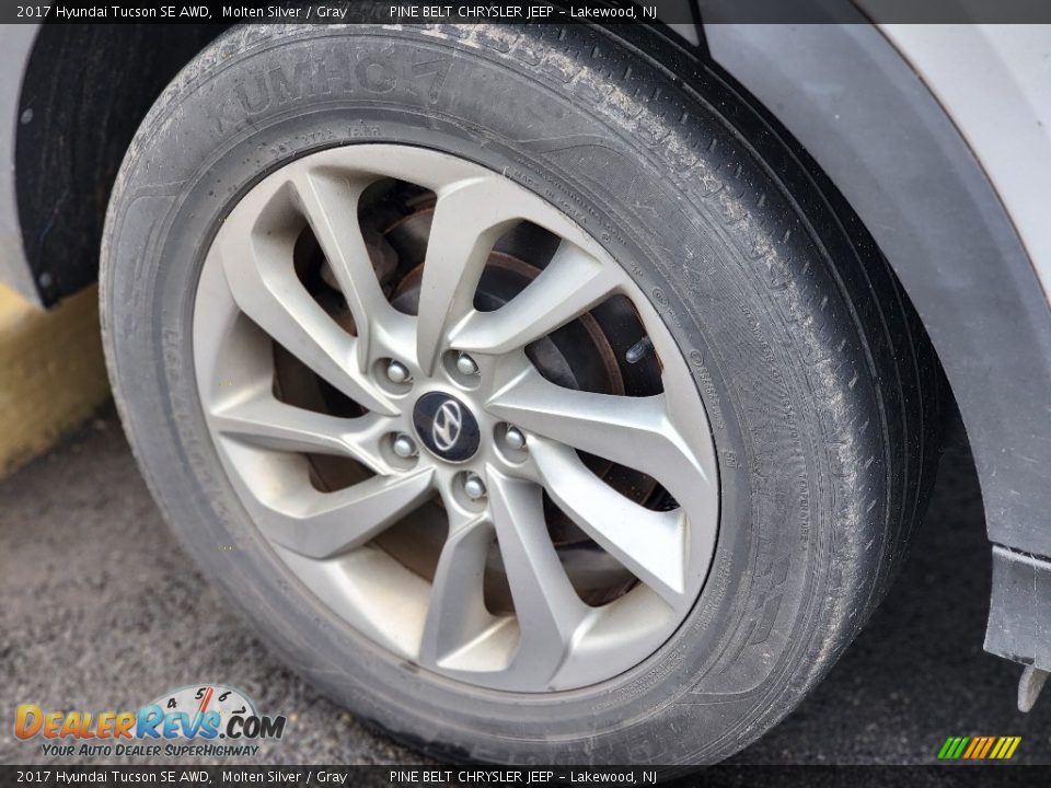 2017 Hyundai Tucson SE AWD Molten Silver / Gray Photo #12