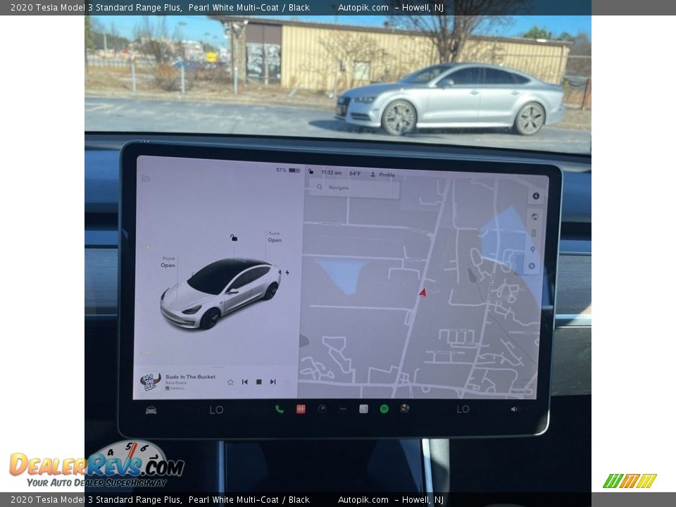 2020 Tesla Model 3 Standard Range Plus Pearl White Multi-Coat / Black Photo #13