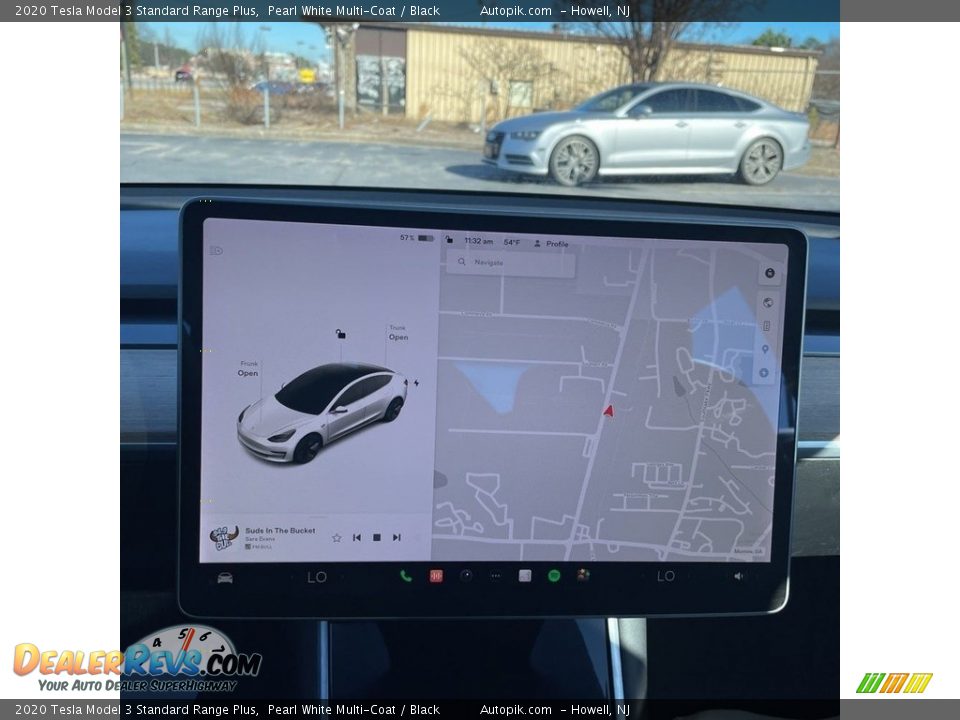 2020 Tesla Model 3 Standard Range Plus Pearl White Multi-Coat / Black Photo #15