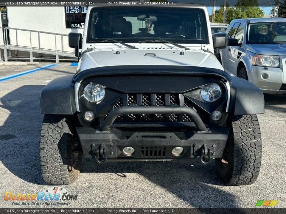 2016 Jeep Wrangler Sport 4x4 Bright White / Black Photo #4