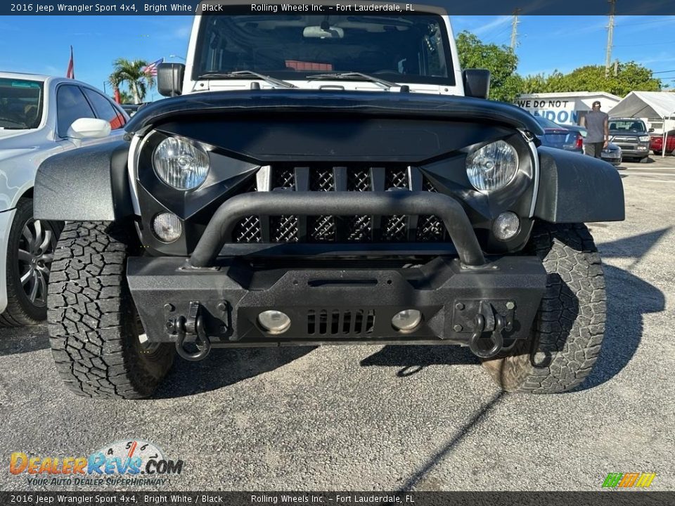 2016 Jeep Wrangler Sport 4x4 Bright White / Black Photo #5