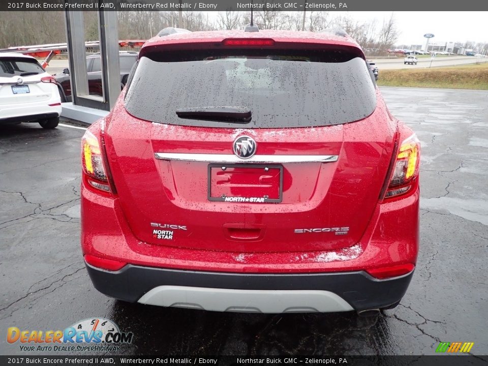 2017 Buick Encore Preferred II AWD Winterberry Red Metallic / Ebony Photo #5