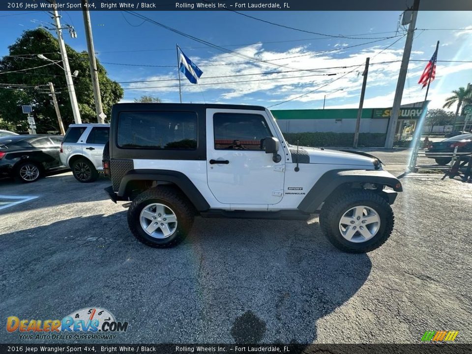 2016 Jeep Wrangler Sport 4x4 Bright White / Black Photo #9