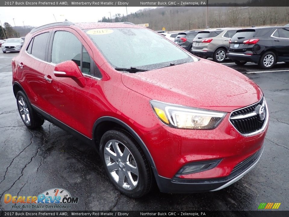 2017 Buick Encore Preferred II AWD Winterberry Red Metallic / Ebony Photo #9