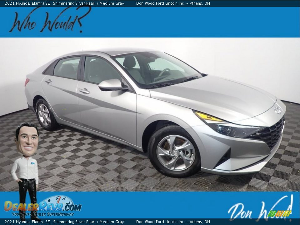2021 Hyundai Elantra SE Shimmering Silver Pearl / Medium Gray Photo #1