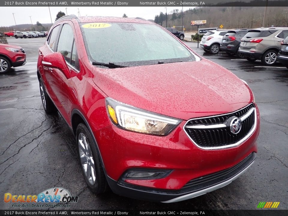 2017 Buick Encore Preferred II AWD Winterberry Red Metallic / Ebony Photo #10