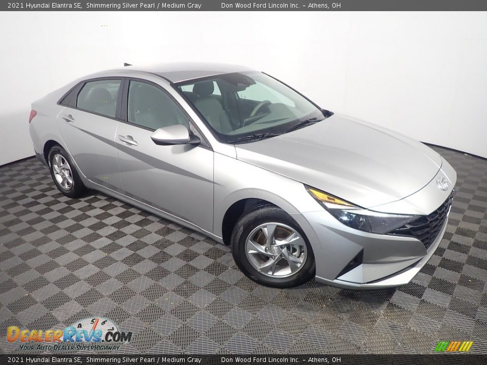2021 Hyundai Elantra SE Shimmering Silver Pearl / Medium Gray Photo #3