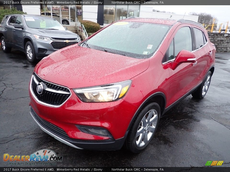 2017 Buick Encore Preferred II AWD Winterberry Red Metallic / Ebony Photo #12