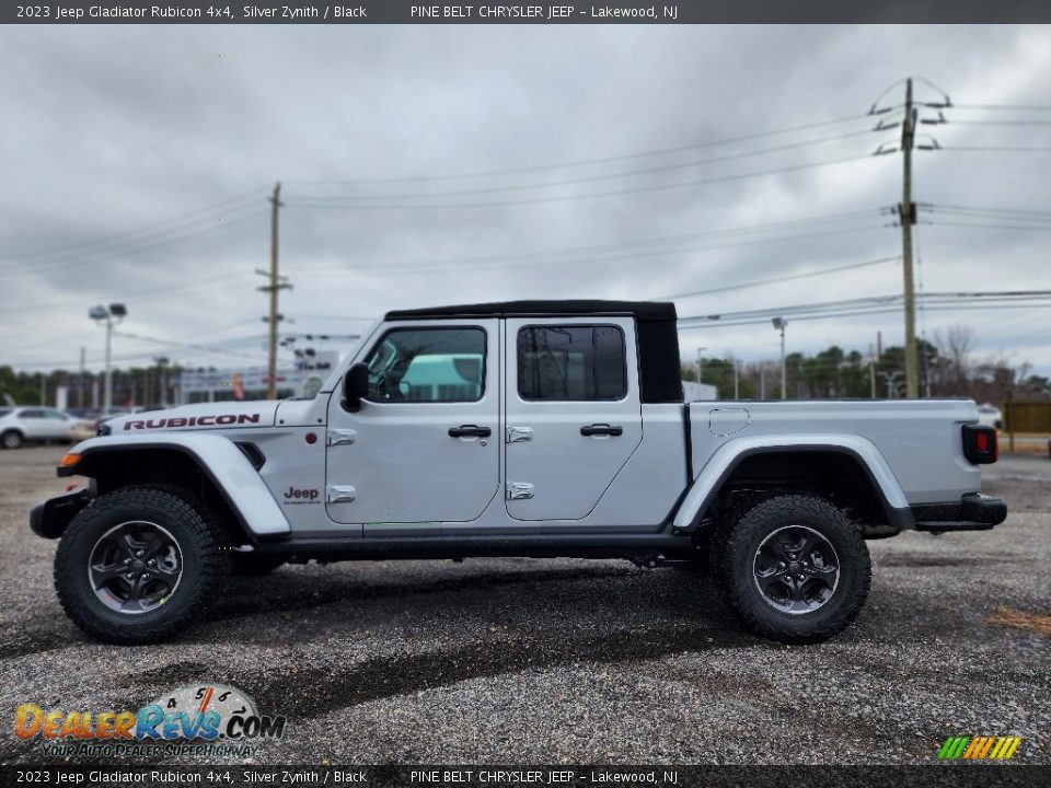 2023 Jeep Gladiator Rubicon 4x4 Silver Zynith / Black Photo #3