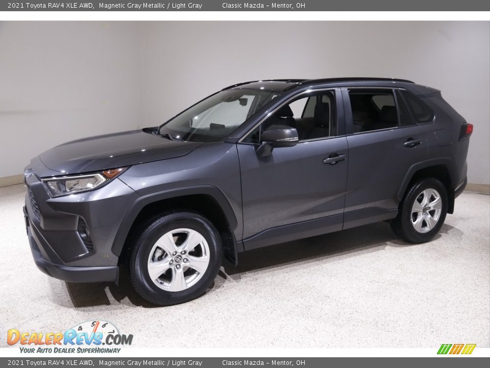 2021 Toyota RAV4 XLE AWD Magnetic Gray Metallic / Light Gray Photo #3