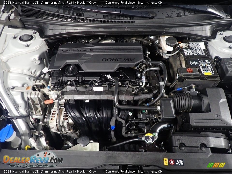 2021 Hyundai Elantra SE Shimmering Silver Pearl / Medium Gray Photo #7
