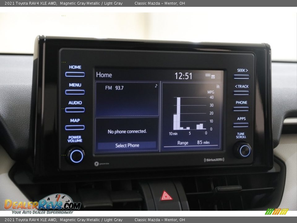 2021 Toyota RAV4 XLE AWD Magnetic Gray Metallic / Light Gray Photo #10