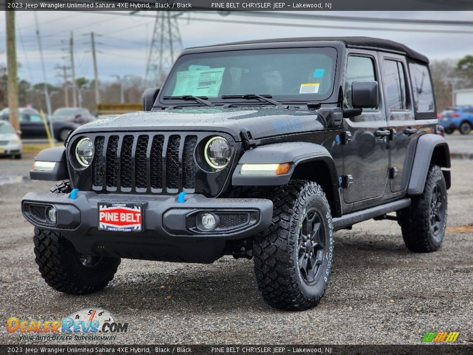 2023 Jeep Wrangler Unlimited Sahara 4XE Hybrid Black / Black Photo #1