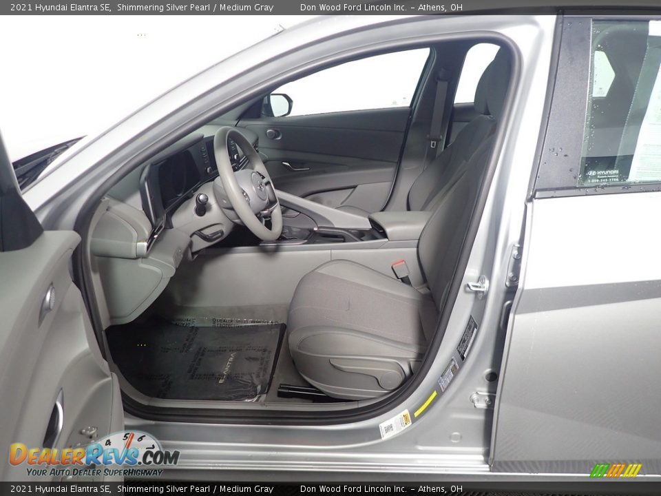 2021 Hyundai Elantra SE Shimmering Silver Pearl / Medium Gray Photo #20