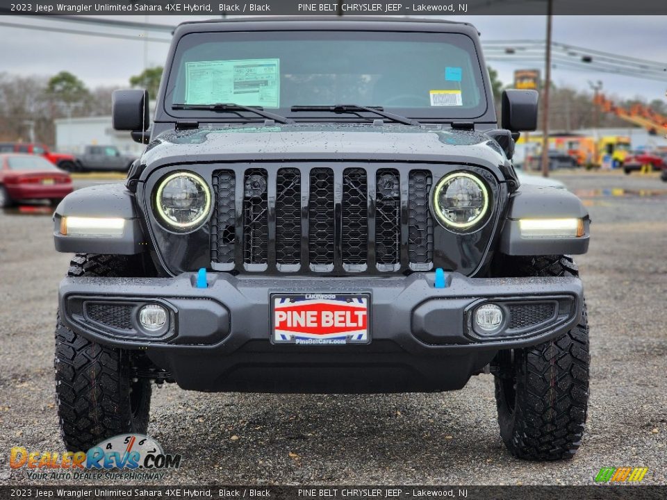 2023 Jeep Wrangler Unlimited Sahara 4XE Hybrid Black / Black Photo #2