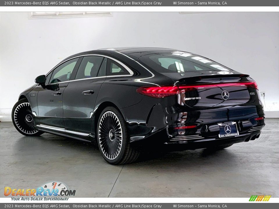 Obsidian Black Metallic 2023 Mercedes-Benz EQS AMG Sedan Photo #2