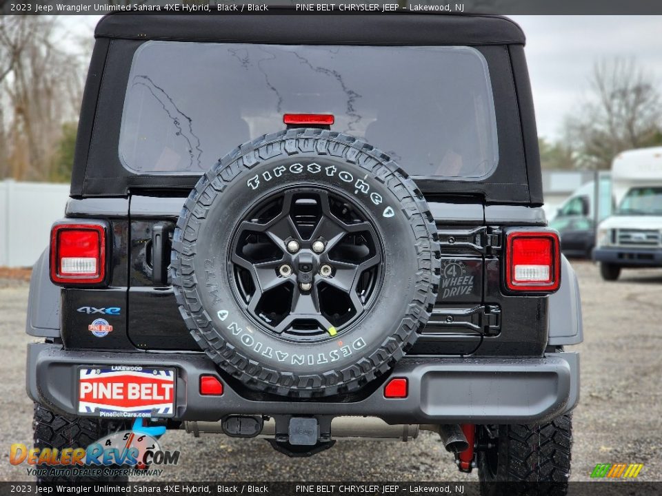 2023 Jeep Wrangler Unlimited Sahara 4XE Hybrid Black / Black Photo #6