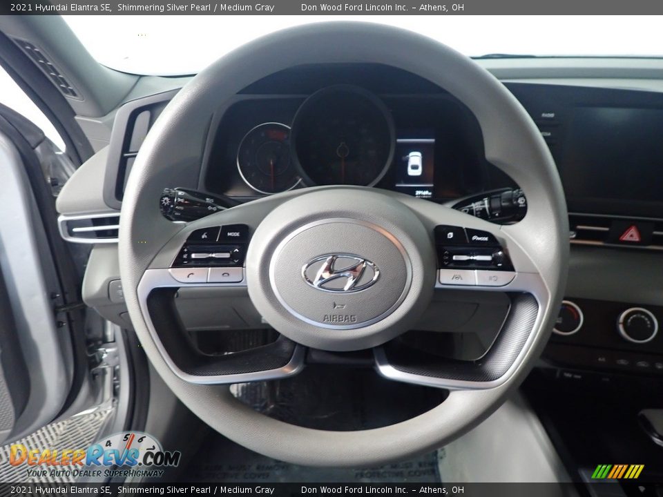 2021 Hyundai Elantra SE Shimmering Silver Pearl / Medium Gray Photo #25