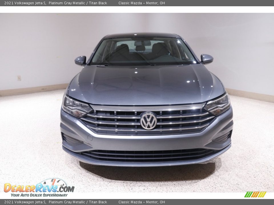 2021 Volkswagen Jetta S Platinum Gray Metallic / Titan Black Photo #2