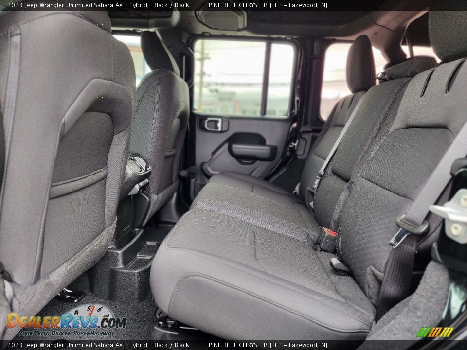 Rear Seat of 2023 Jeep Wrangler Unlimited Sahara 4XE Hybrid Photo #7