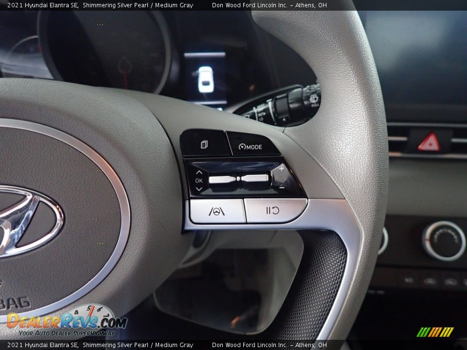 2021 Hyundai Elantra SE Shimmering Silver Pearl / Medium Gray Photo #28