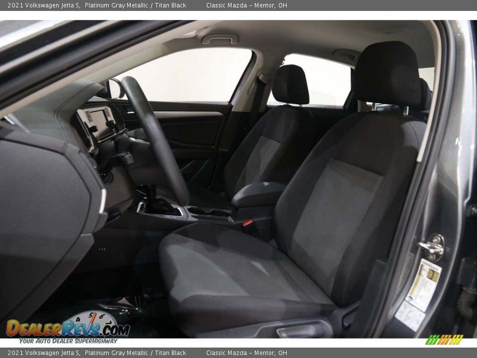 2021 Volkswagen Jetta S Platinum Gray Metallic / Titan Black Photo #5