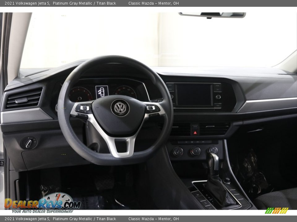2021 Volkswagen Jetta S Platinum Gray Metallic / Titan Black Photo #6