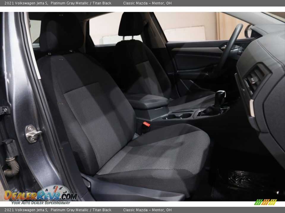 2021 Volkswagen Jetta S Platinum Gray Metallic / Titan Black Photo #14