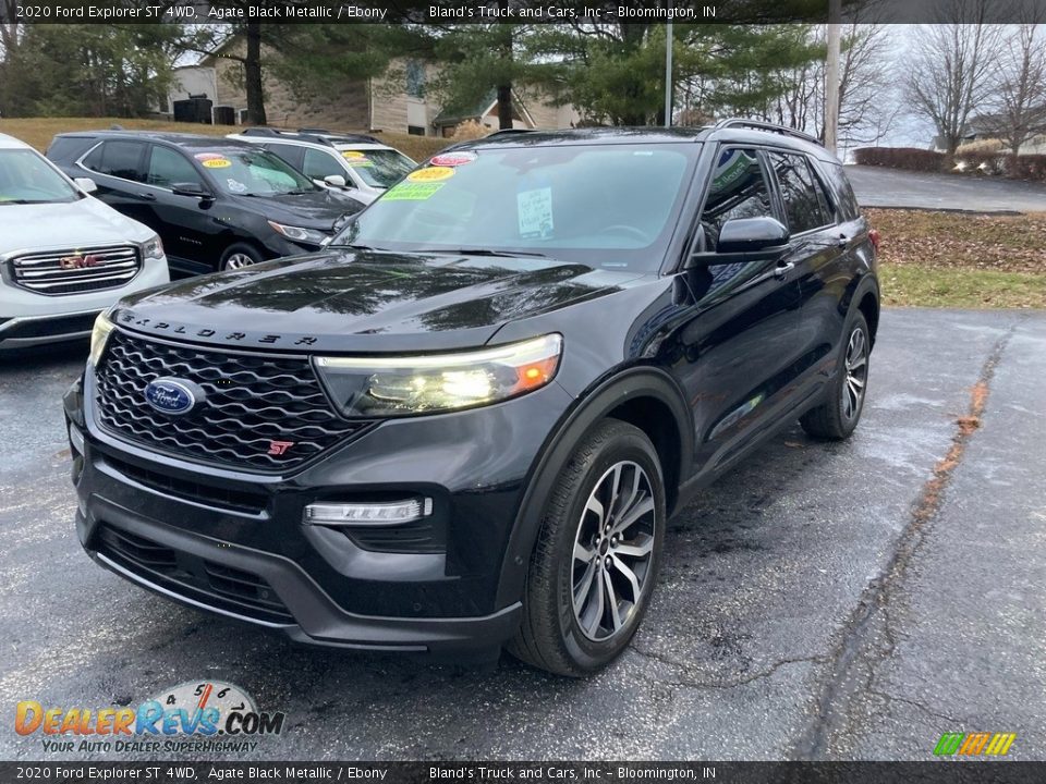 2020 Ford Explorer ST 4WD Agate Black Metallic / Ebony Photo #2