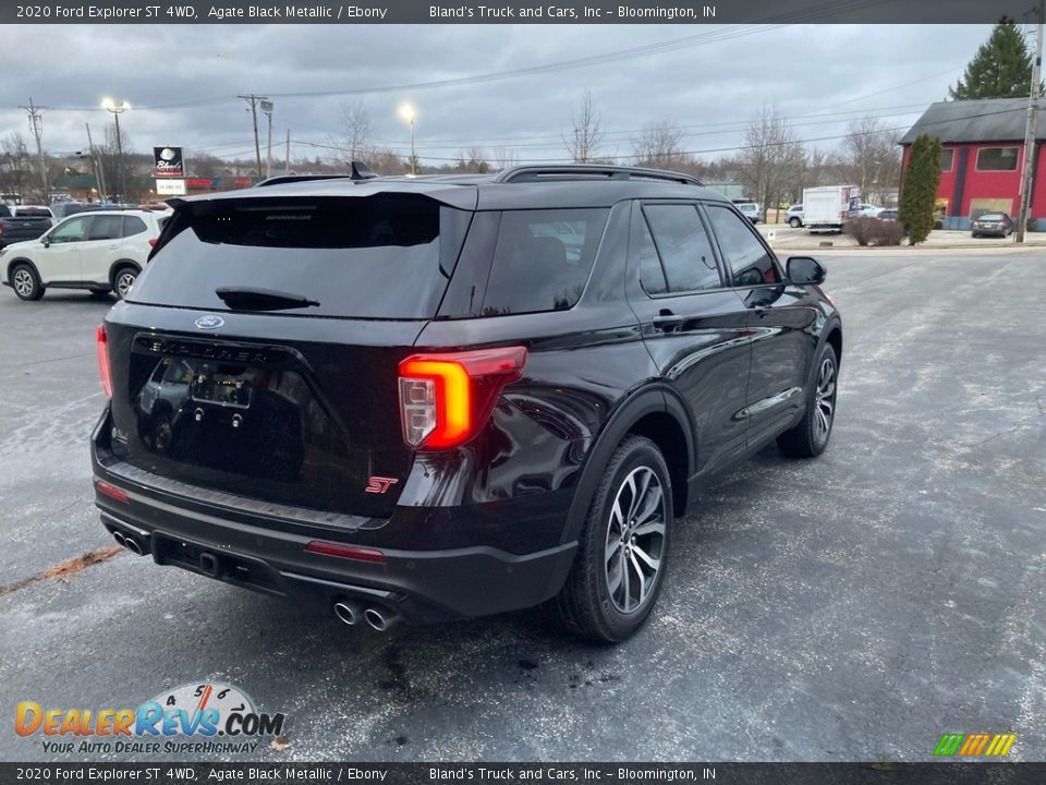 2020 Ford Explorer ST 4WD Agate Black Metallic / Ebony Photo #5