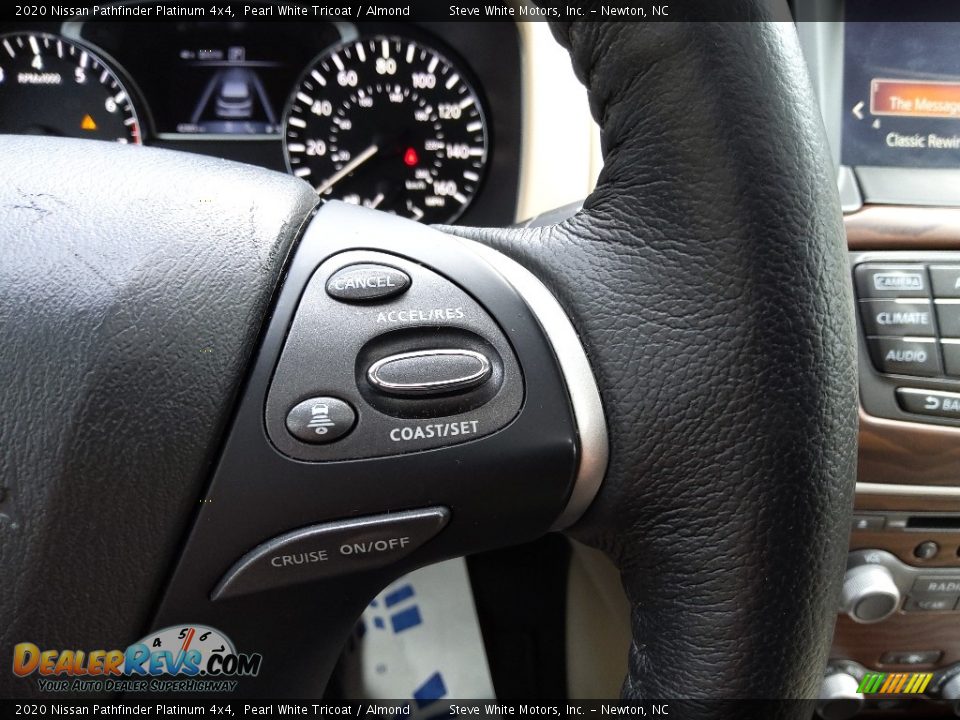 2020 Nissan Pathfinder Platinum 4x4 Steering Wheel Photo #24
