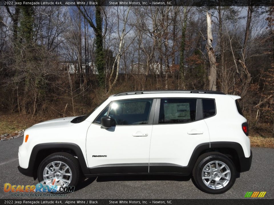 2022 Jeep Renegade Latitude 4x4 Alpine White / Black Photo #1