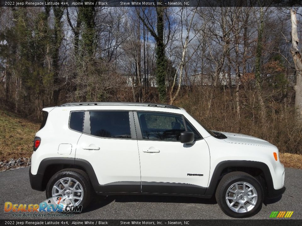 2022 Jeep Renegade Latitude 4x4 Alpine White / Black Photo #5