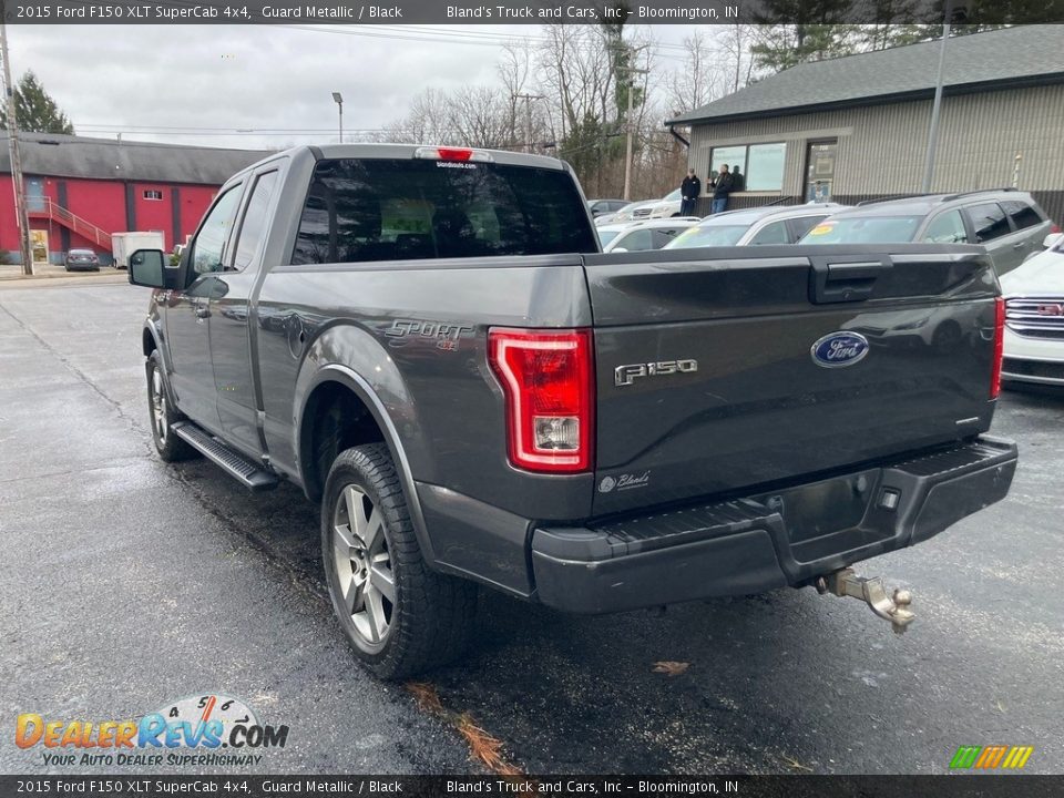 2015 Ford F150 XLT SuperCab 4x4 Guard Metallic / Black Photo #3