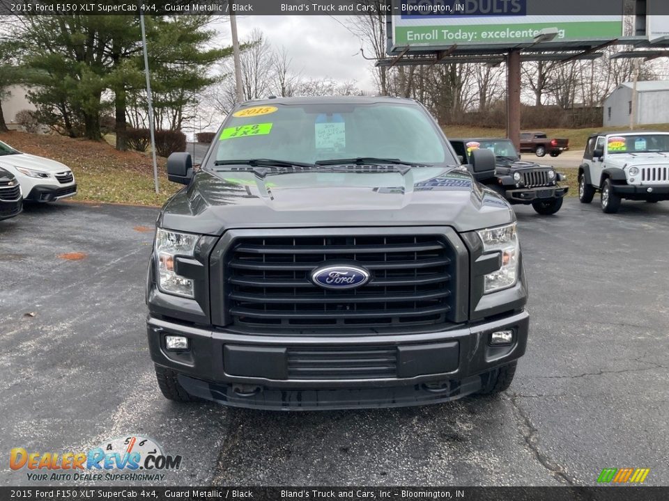 2015 Ford F150 XLT SuperCab 4x4 Guard Metallic / Black Photo #8