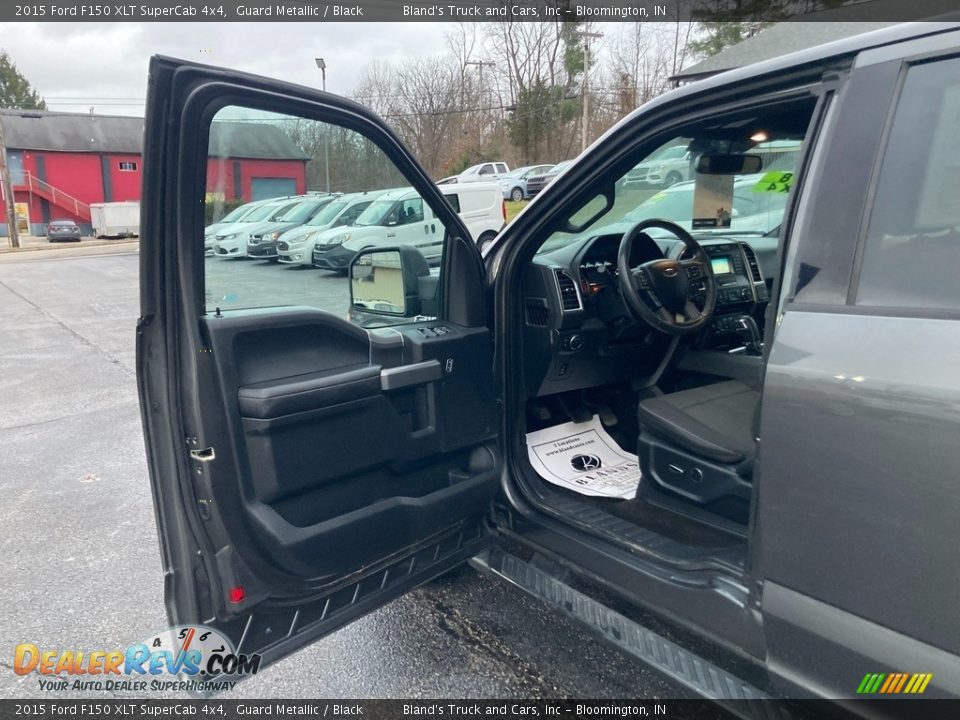 2015 Ford F150 XLT SuperCab 4x4 Guard Metallic / Black Photo #9