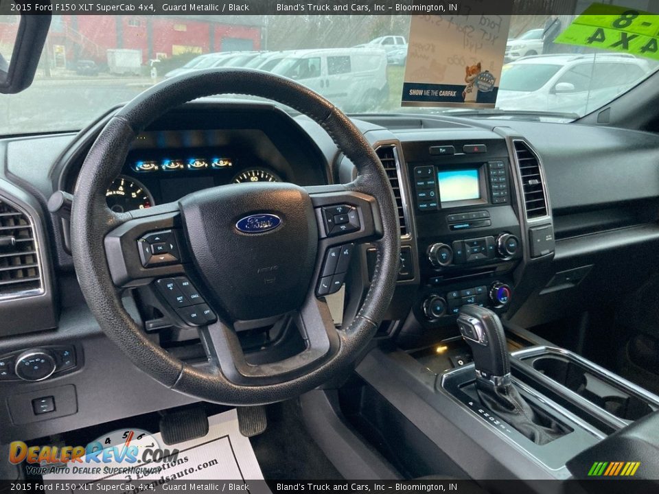 2015 Ford F150 XLT SuperCab 4x4 Guard Metallic / Black Photo #11