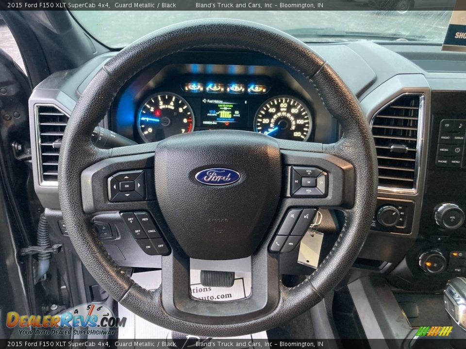 2015 Ford F150 XLT SuperCab 4x4 Guard Metallic / Black Photo #17
