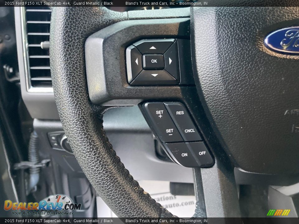 2015 Ford F150 XLT SuperCab 4x4 Guard Metallic / Black Photo #19