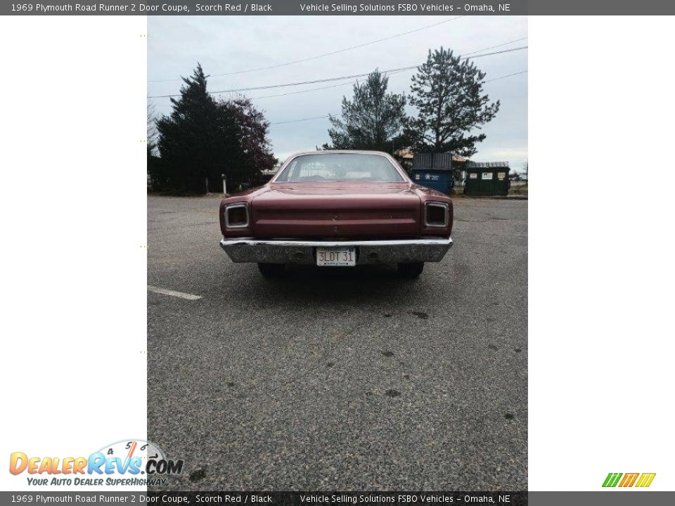 1969 Plymouth Road Runner 2 Door Coupe Scorch Red / Black Photo #4