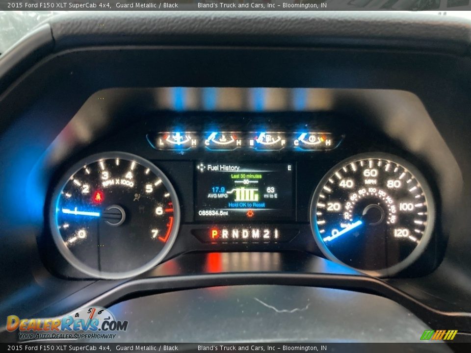 2015 Ford F150 XLT SuperCab 4x4 Guard Metallic / Black Photo #20
