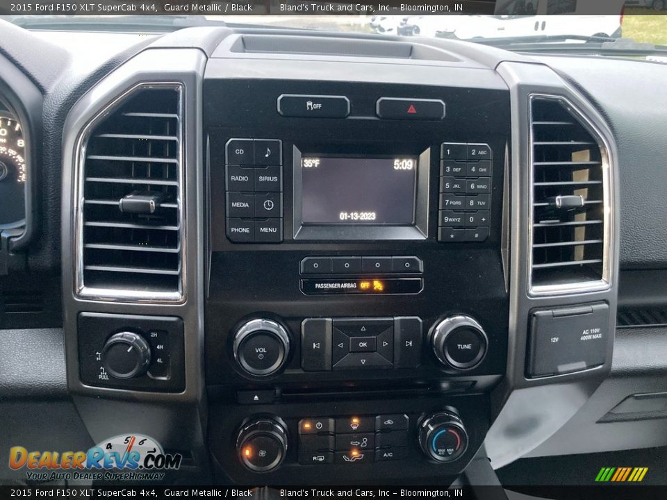 2015 Ford F150 XLT SuperCab 4x4 Guard Metallic / Black Photo #23