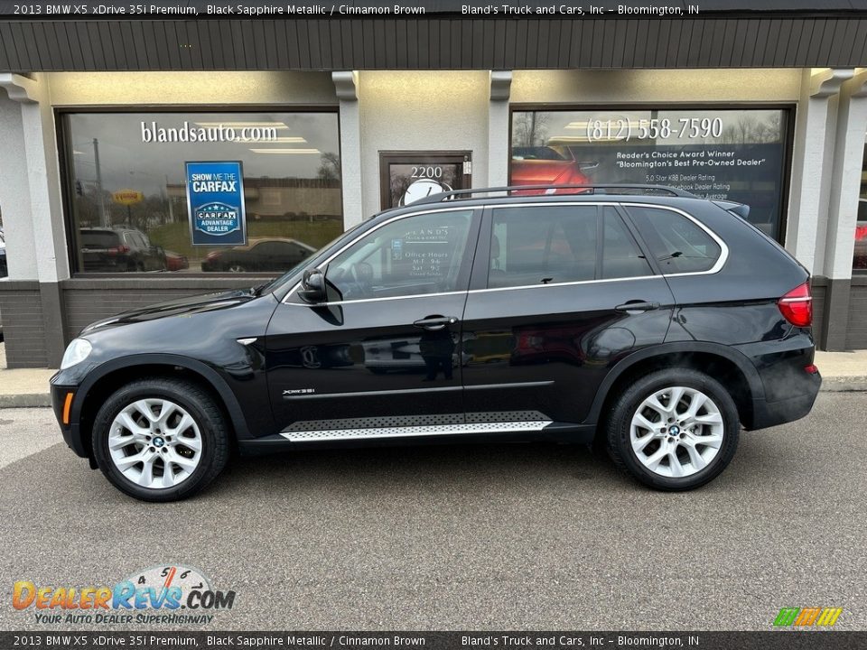 2013 BMW X5 xDrive 35i Premium Black Sapphire Metallic / Cinnamon Brown Photo #1