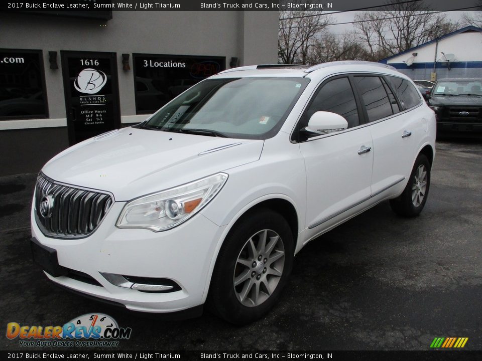 2017 Buick Enclave Leather Summit White / Light Titanium Photo #2