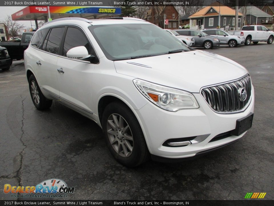 2017 Buick Enclave Leather Summit White / Light Titanium Photo #5