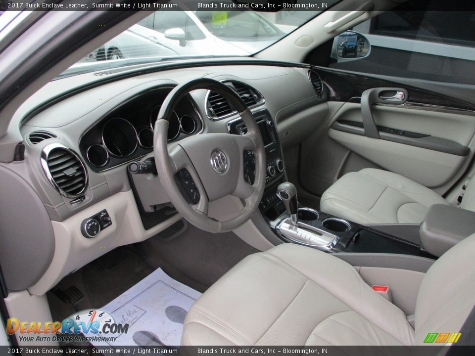 2017 Buick Enclave Leather Summit White / Light Titanium Photo #6