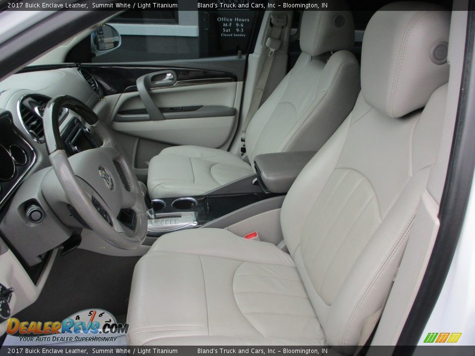 2017 Buick Enclave Leather Summit White / Light Titanium Photo #7