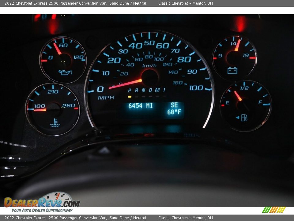 2022 Chevrolet Express 2500 Passenger Conversion Van Gauges Photo #8