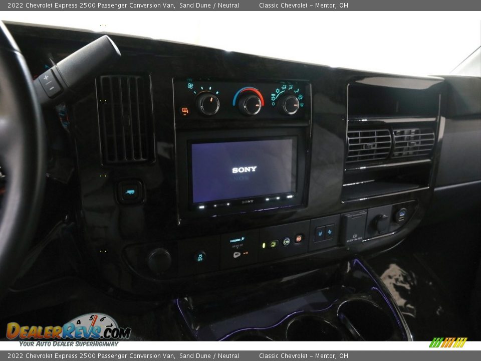 Controls of 2022 Chevrolet Express 2500 Passenger Conversion Van Photo #10