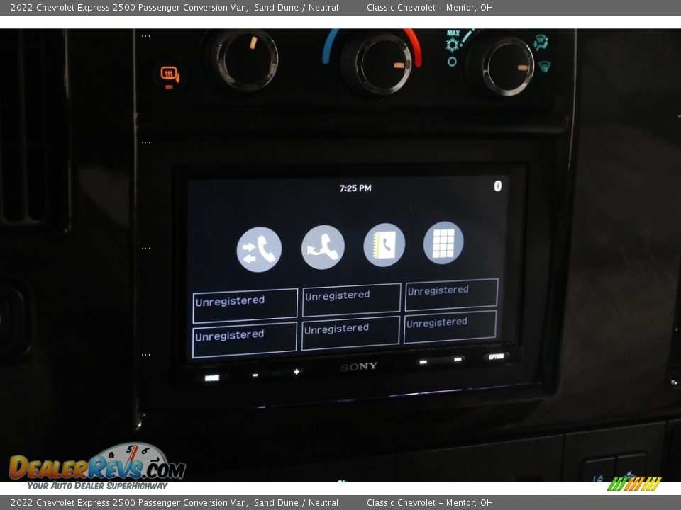 Controls of 2022 Chevrolet Express 2500 Passenger Conversion Van Photo #12